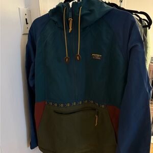 L.L. Bean Colorblock Hooded Jacket
